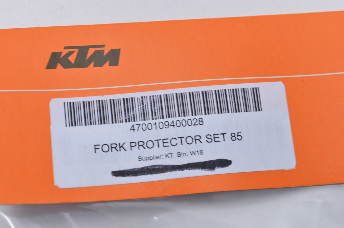 OEM KTM 4700109400028 White Fork Protector Kit NOS