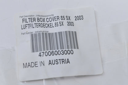 OEM KTM 47006003000 Filter Box Cover NOS