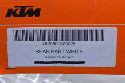 Plastic White Rear Part NOS