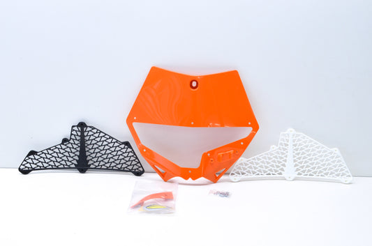 Cycra 0520-0580 Plastic Orange Number Plate Kit NOS