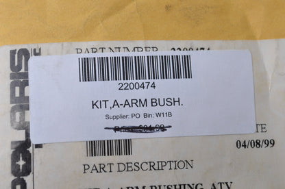 OEM Polaris 2200474 A-Arm Bushing Kit NOS