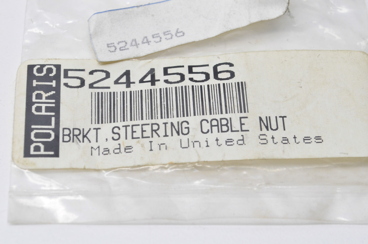 OEM Polaris 5244556 Steering Cable Nut Bracket NOS