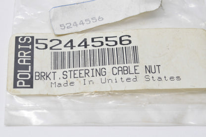 OEM Polaris 5244556 Steering Cable Nut Bracket NOS