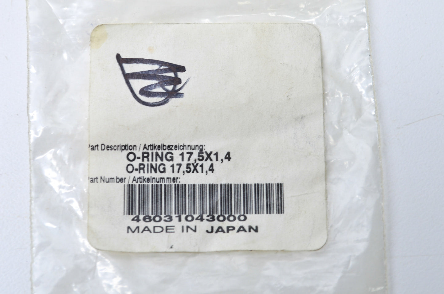 OEM KTM 46031043000 O-Ring 17.5X1.4 NOS