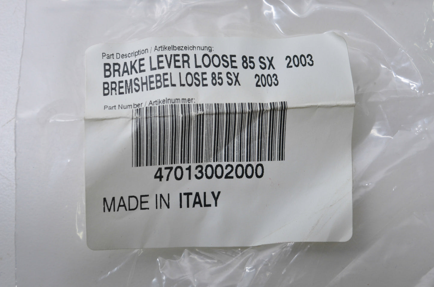 OEM KTM 47013002000 Loose Brake Lever NOS