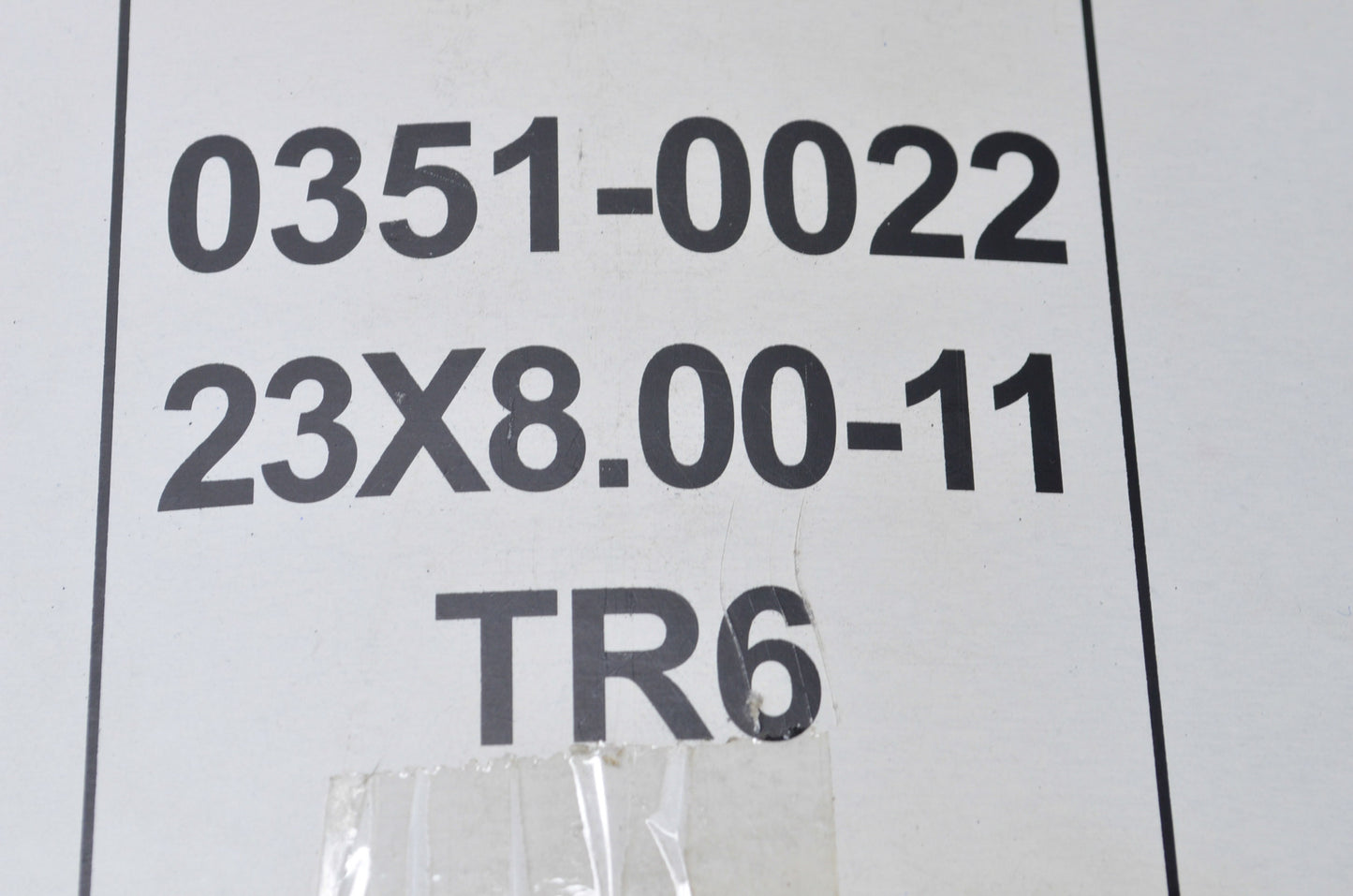Vision Wheel 0351-0022 Tube 22 X 11.00-11 NOS