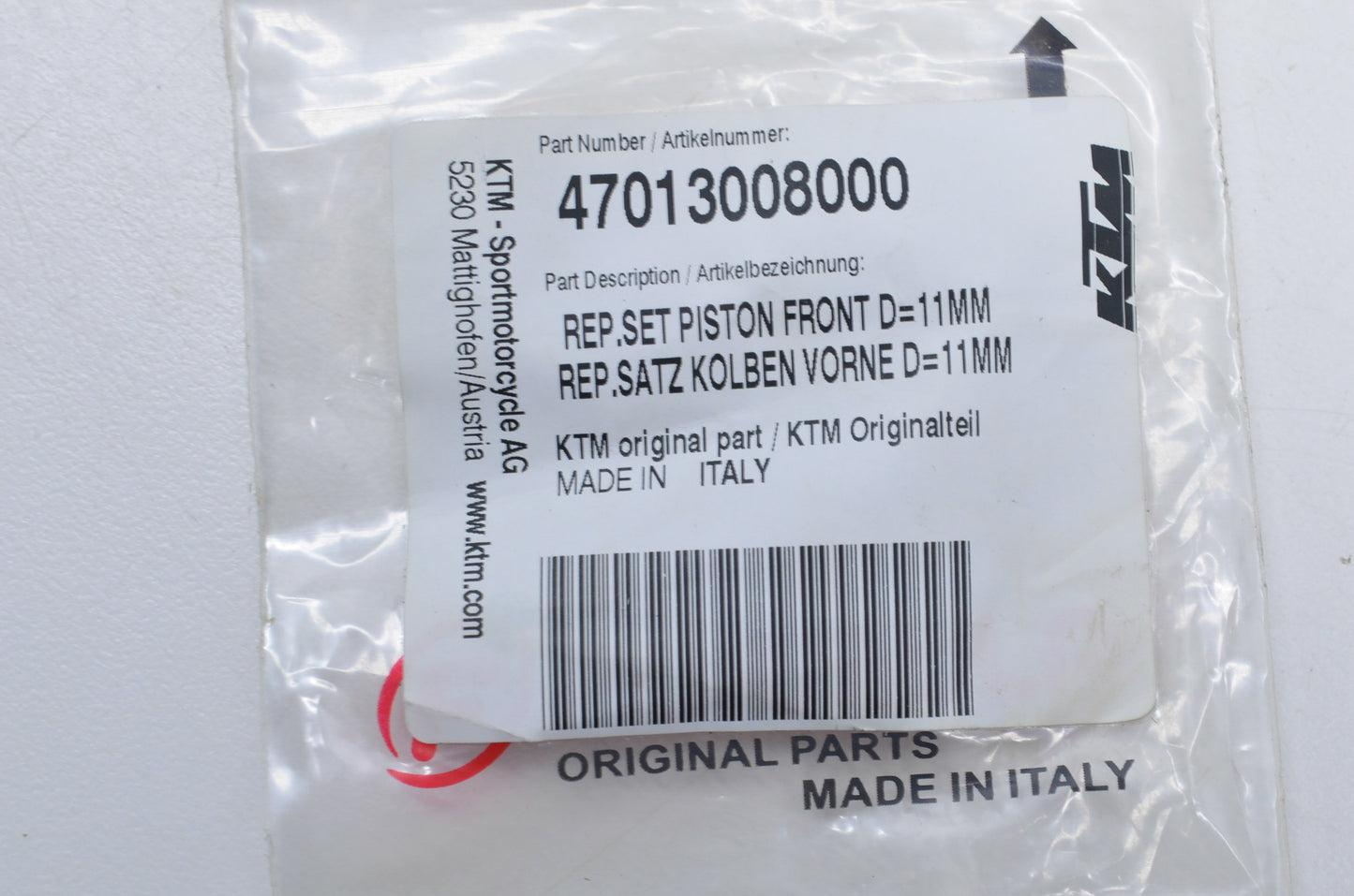 New OEM KTM Front Piston Repair Kit NOS