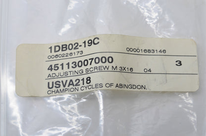 OEM KTM 45113007000 Adjusting Screw M3x16 NOS