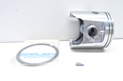 Chipped Piston & 2 Piston Rings NOS