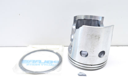 Chipped Piston & 2 Piston Rings NOS