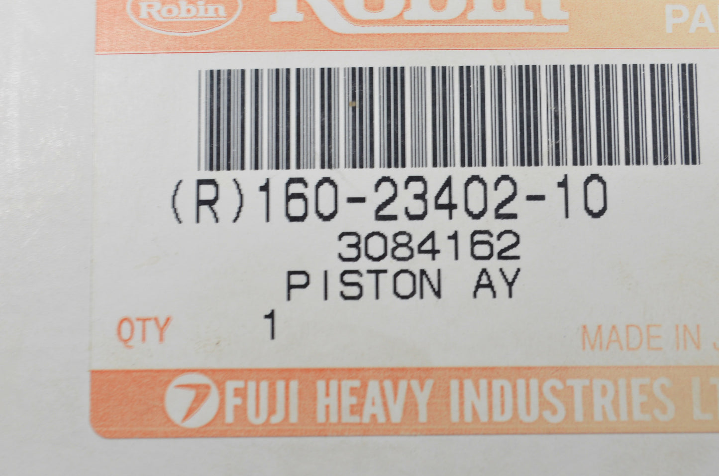 Chipped Piston & 2 Piston Rings NOS