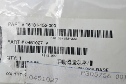 OEM Polaris 0451027, 16151-152-000 Manual Choke Cable NOS