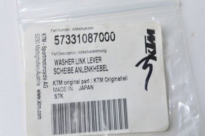 OEM KTM 57331087000 Washer Link Lever Qty 3 NOS