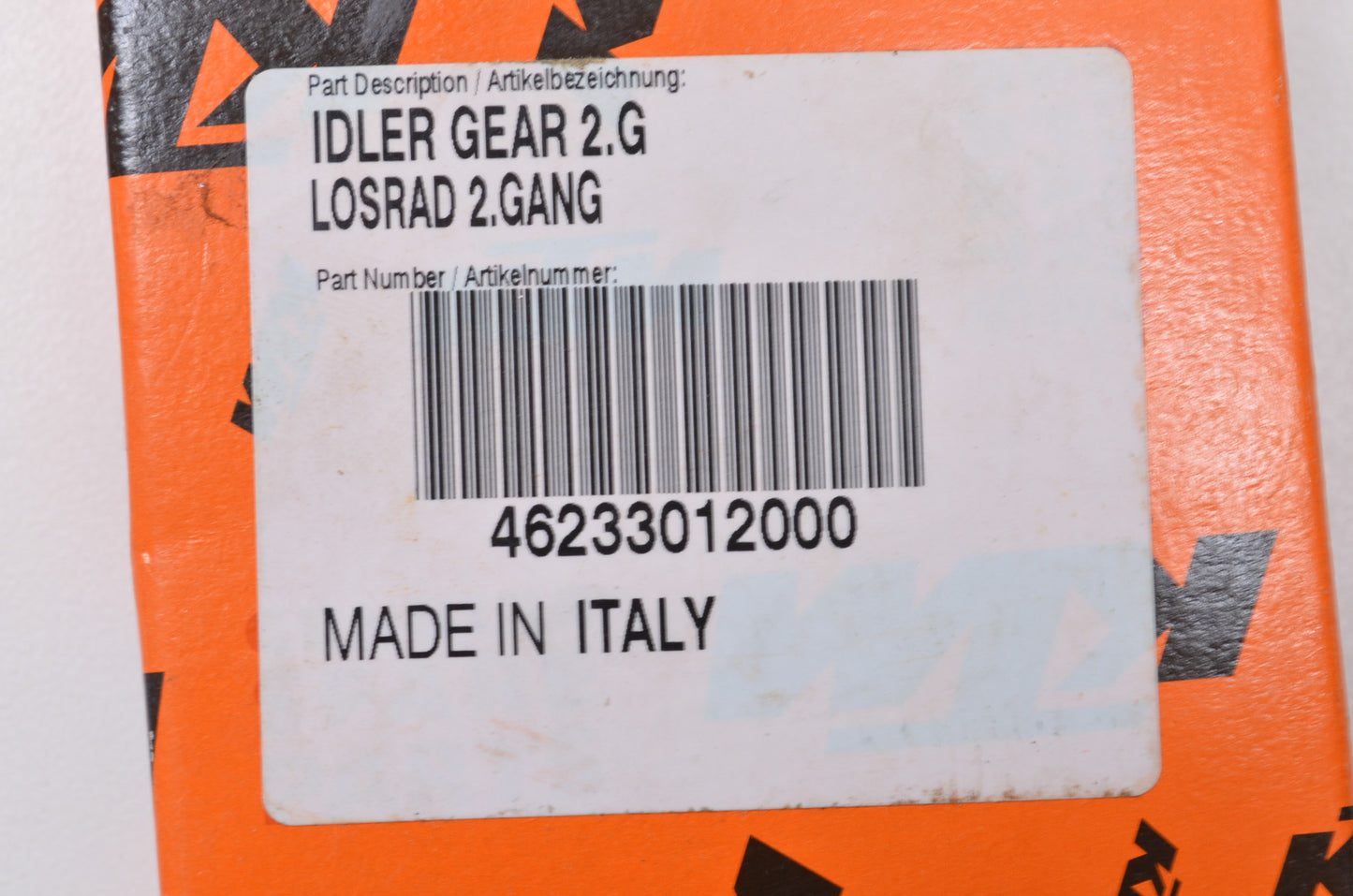 OEM KTM 46233012000 Idler Gear 2nd NOS