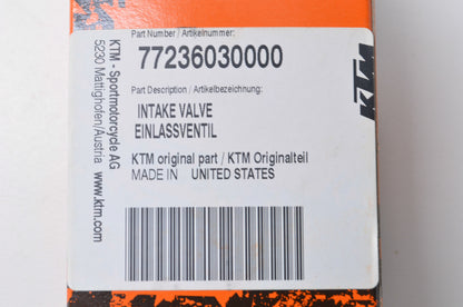 New OEM KTM Intake Valve NOS