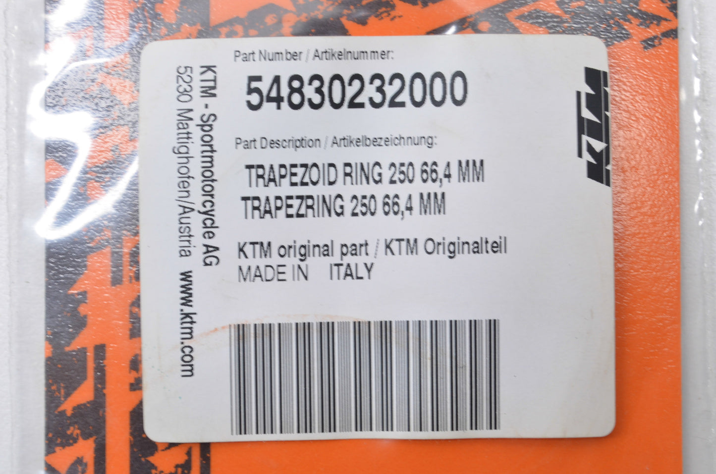 OEM KTM 54830232000 Trapezoid Ring 66.34mm NOS