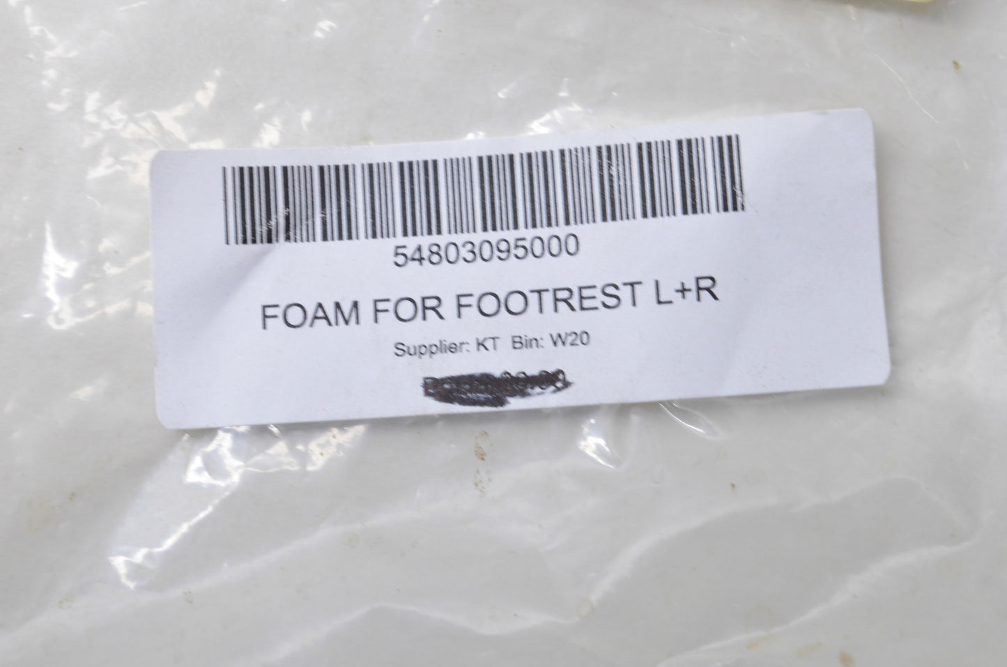 New OEM KTM 54803095000 Left & Right Footrest Foam NOS