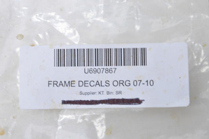 OEM KTM U6907867 Orange Frame Decals NOS