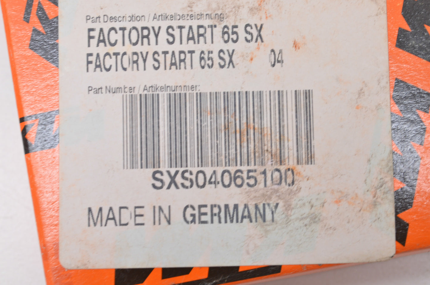 OEM KTM SXS04065100 Factory Start NOS