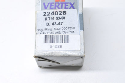 Vertex 22402B Piston Kit NOS