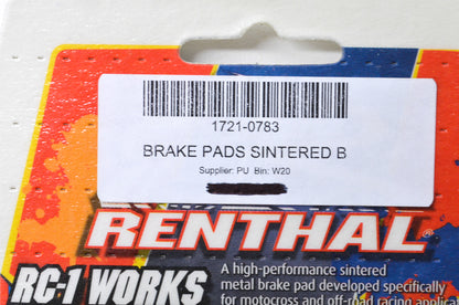 New Renthal RC1 Works Brake Pads NOS