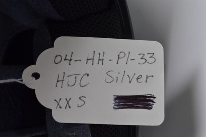 HJC 04-HH-PI-33 CL-X4 Black/Silver Helmet XXS NOS