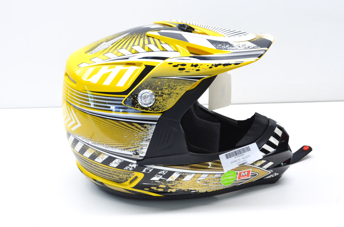 Fulmer AFJX32303X JX3 Yellow Velocity Youth Medium Helmet NOS