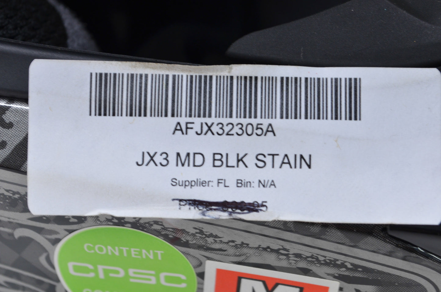 Fulmer AFJX32305A JX3 Black Stain Youth Medium NOS