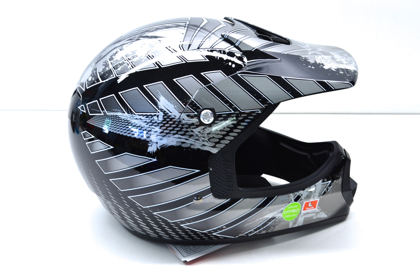 Fulmer AFJT12405D JT1 Black Danger Helmet Youth Large NOS