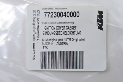 OEM KTM 77230040000 Ignition Cover Gasket NOS
