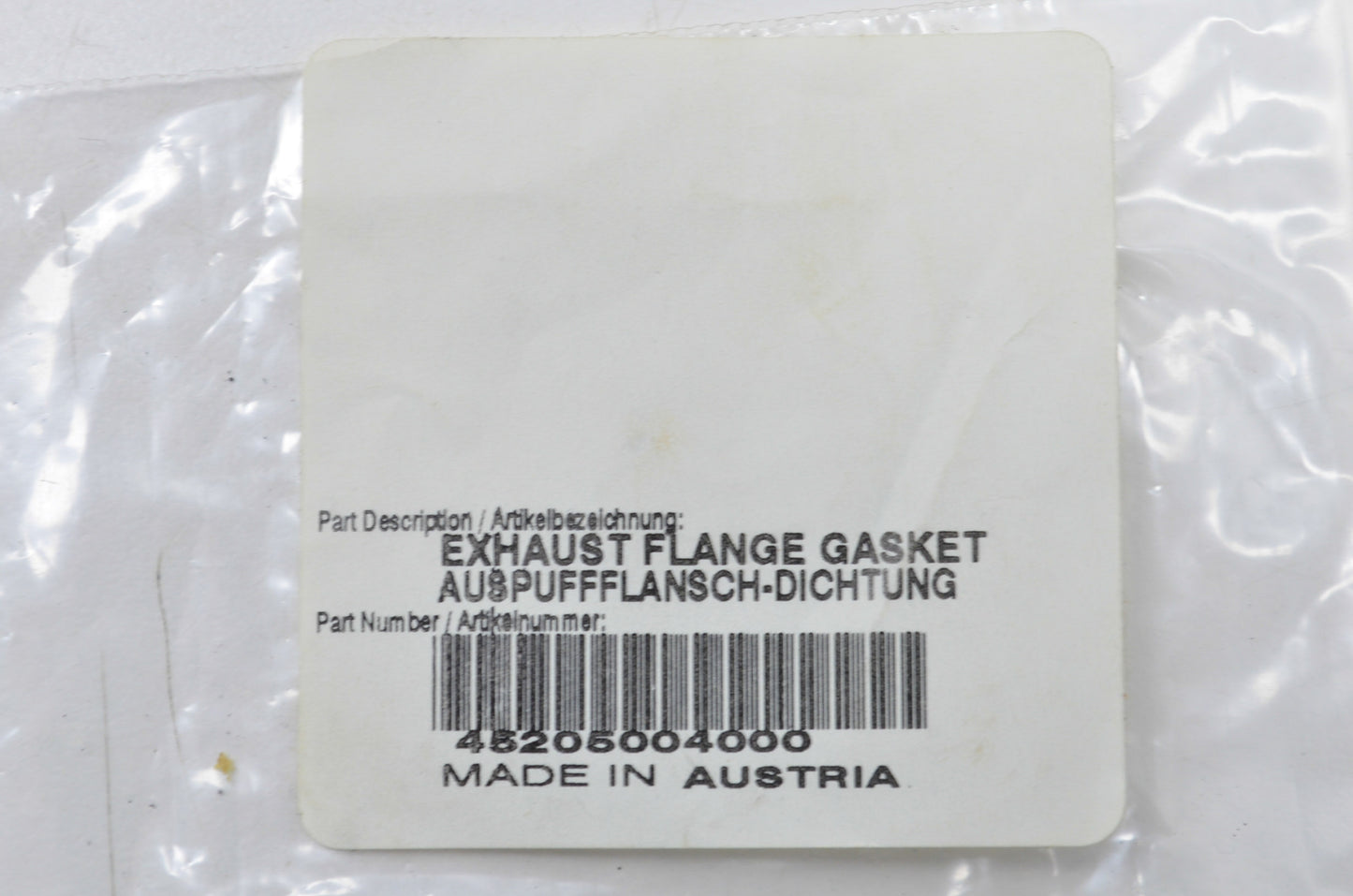 New OEM KTM 45205004000 Exhaust Flange Gasket NOS