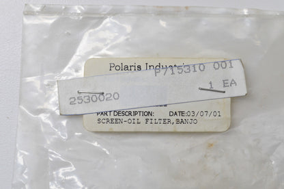 OEM Polaris 2530020 Banjo Oil Filter Screen NOS