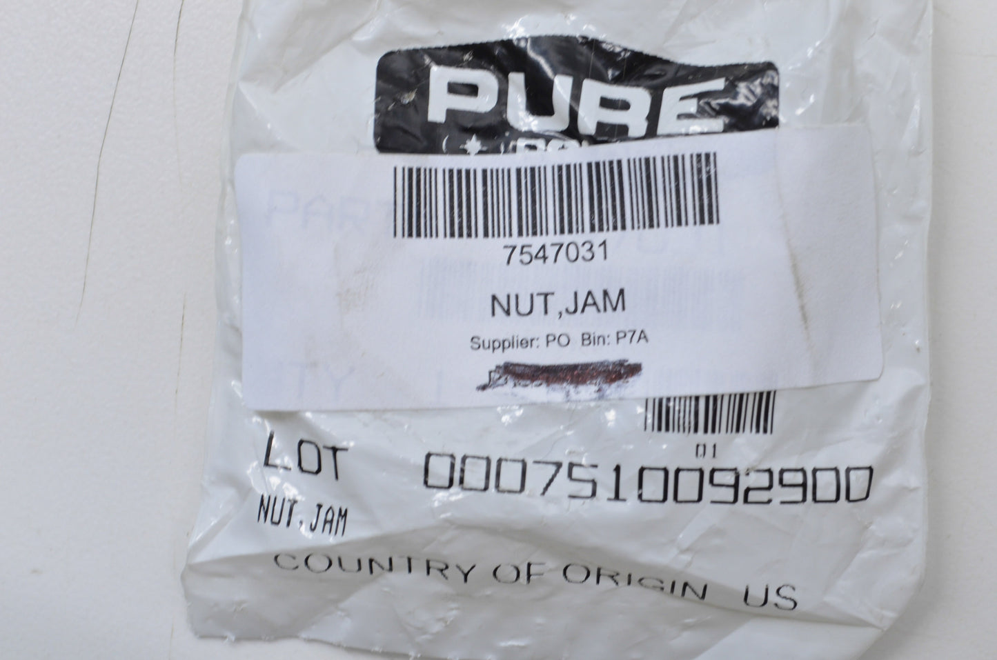 OEM Polaris 7547031 Jam Nut NOS