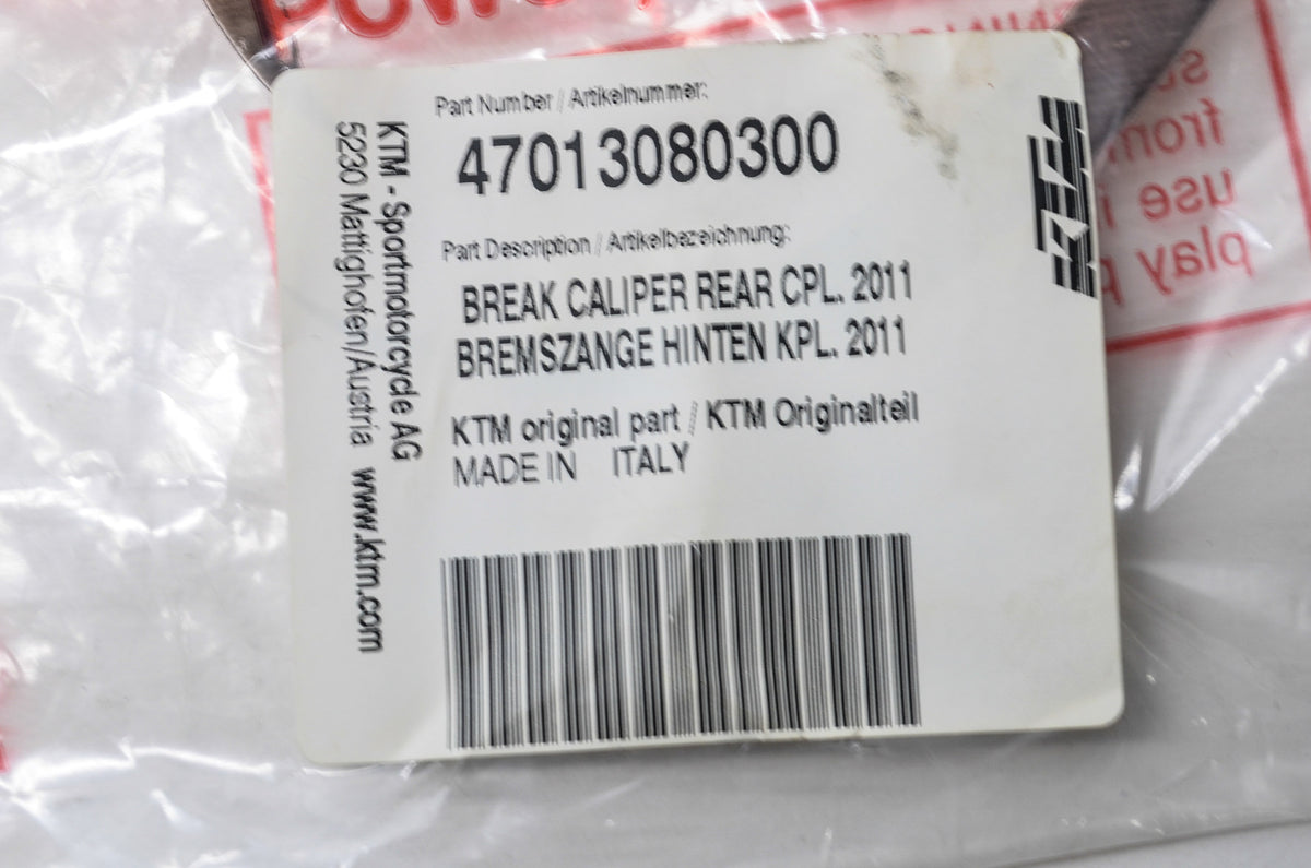 OEM KTM 47013080300 Rear Brake Caliper NOS