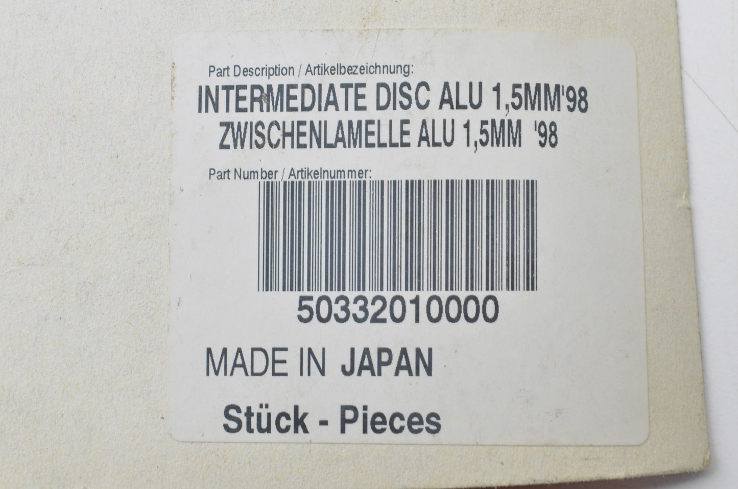 OEM KTM 50332010000 Intermediate Disc 1.5mm Qty 8 NOS