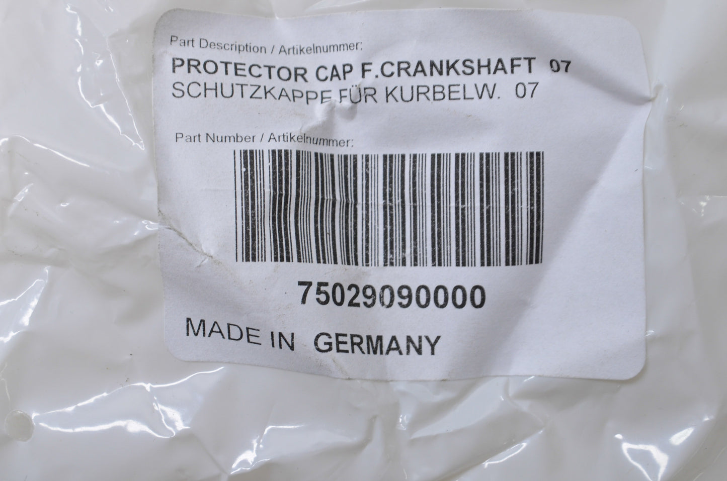 OEM KTM 75029090000 Front Crankshaft Protector Cap NOS