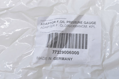 OEM KTM 77329006000 Oil Pressure Gauge Adapter NOS