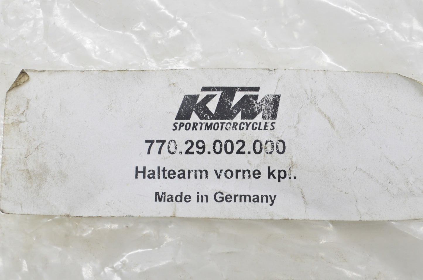OEM KTM 77029002000 Front Fixing Arm NOS
