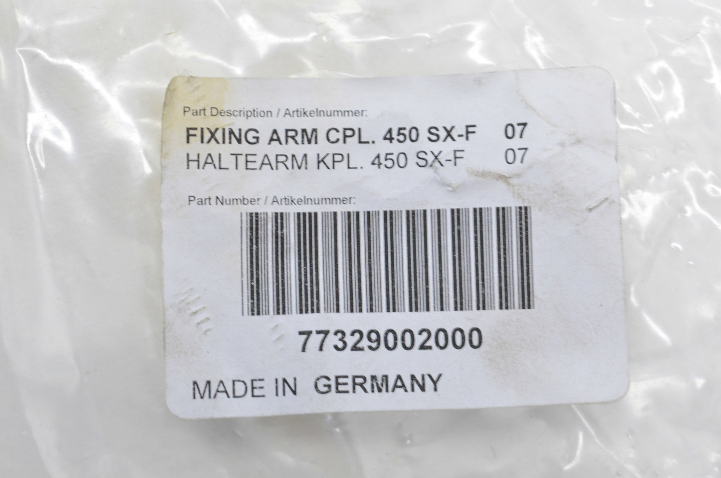 OEM KTM 77329002000 Fixing Arm NOS