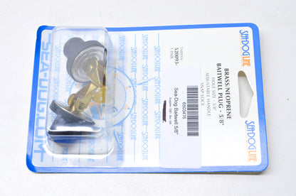 Sea-Dog 6503476 Brass/Neoprene Baitwell Plug 5/8" NOS