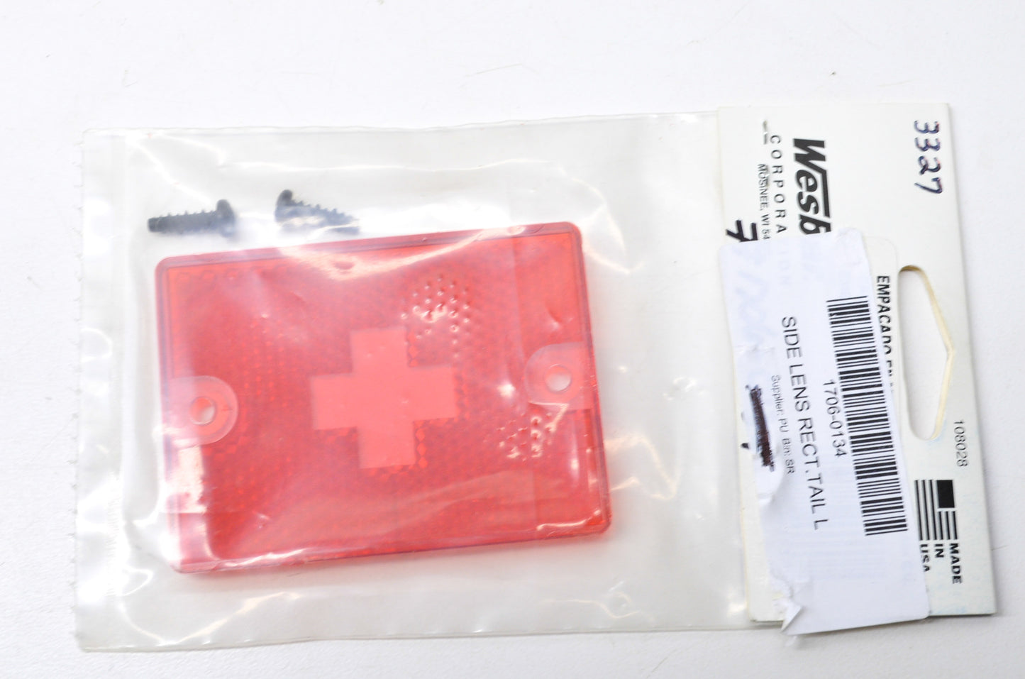 New Wesbar Side Lens Tail Light With Hardware NOS