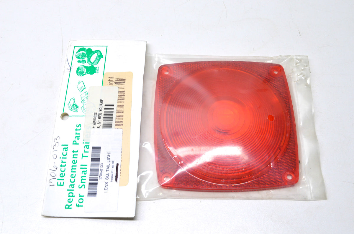 Aftermarket WP9062S Square Tail Light Lens NOS