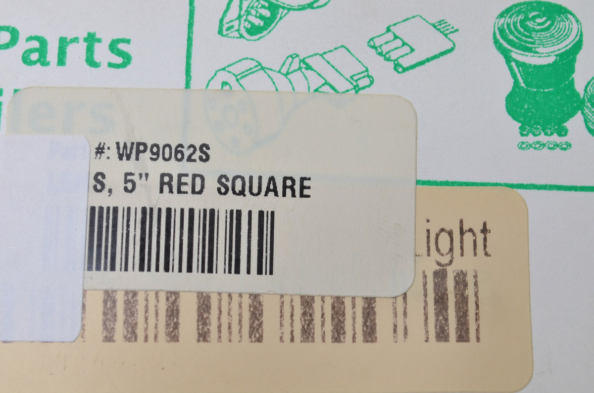Aftermarket WP9062S Square Tail Light Lens NOS