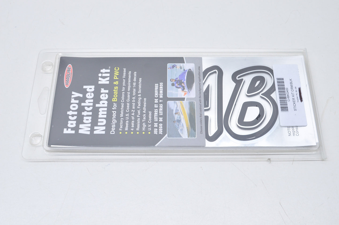 Black/Silver Number & Letter Sticker/Decal Kit NOS