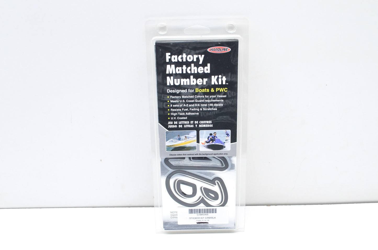 Black/Silver Number & Letter Sticker/Decal Kit NOS