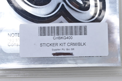 Black/Silver Number & Letter Sticker/Decal Kit NOS