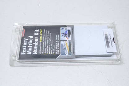 Hardline 4320-1222 White Number & Letter Sticker/Decal Kit NOS