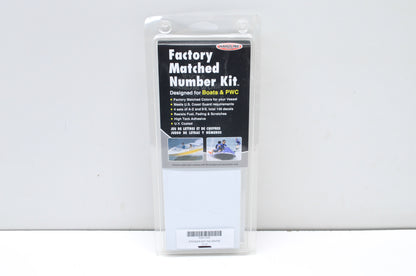 Hardline 4320-1222 White Number & Letter Sticker/Decal Kit NOS