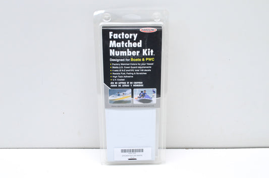 Hardline 4320-1222 White Number & Letter Sticker/Decal Kit NOS