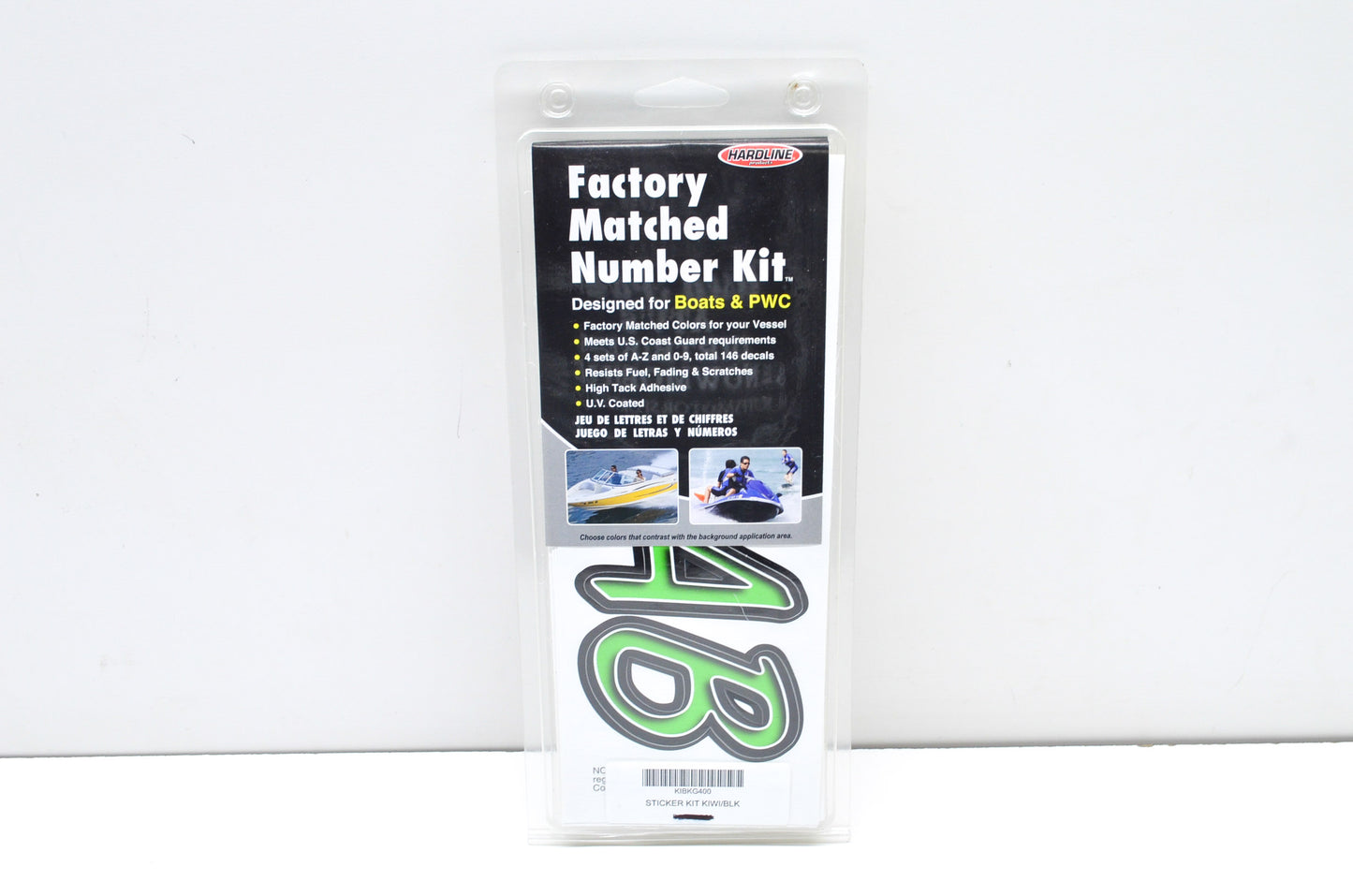 Black/Green Number & Letter Sticker/Decal Kit NOS